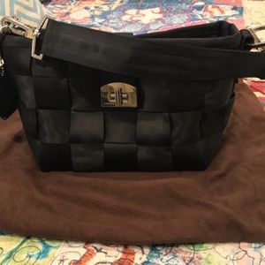 Harvey seatbelt satchel and duster bag